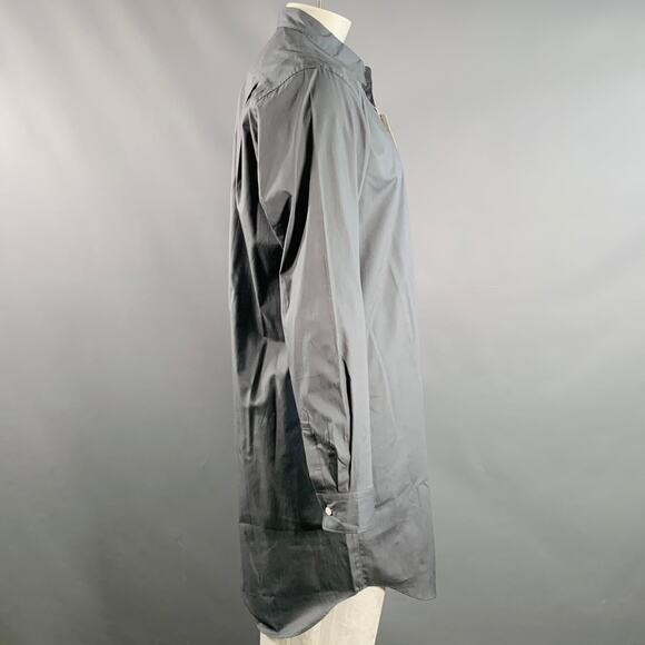 COMME des GARCONS HOMME PLUS Size XL Grey Cotton Longline Long Sleeve Shirt - Picture 2 of 7